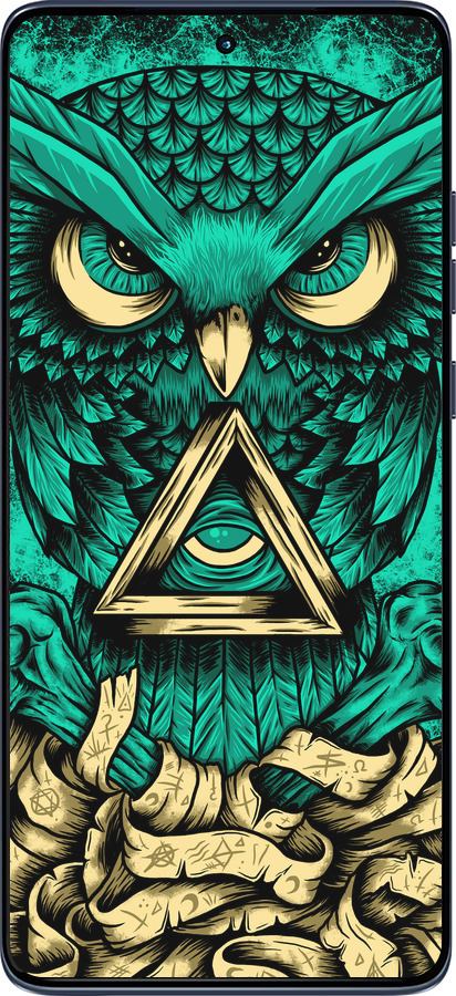 Силиконовый чехол Сова Арт-тату для Motorola Edge 60 Fusion 5G - 3971u-4021 изображение 