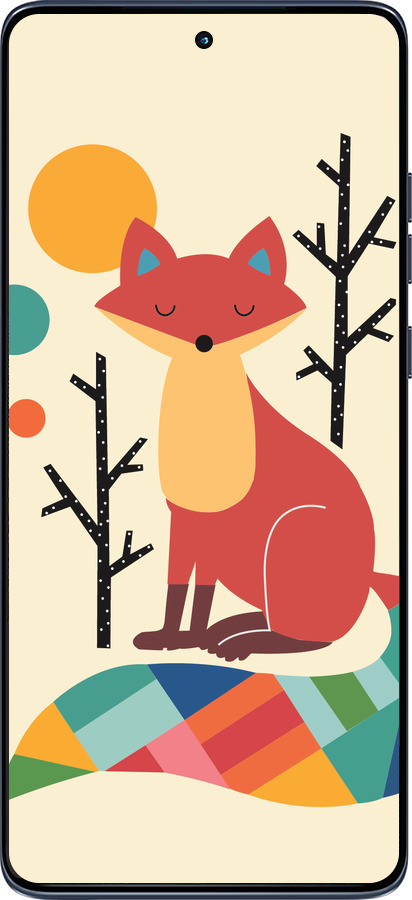 Силіконовий чехол Rainbow fox для Motorola Edge 60 Fusion 5G - 4010u-4021 изображение 