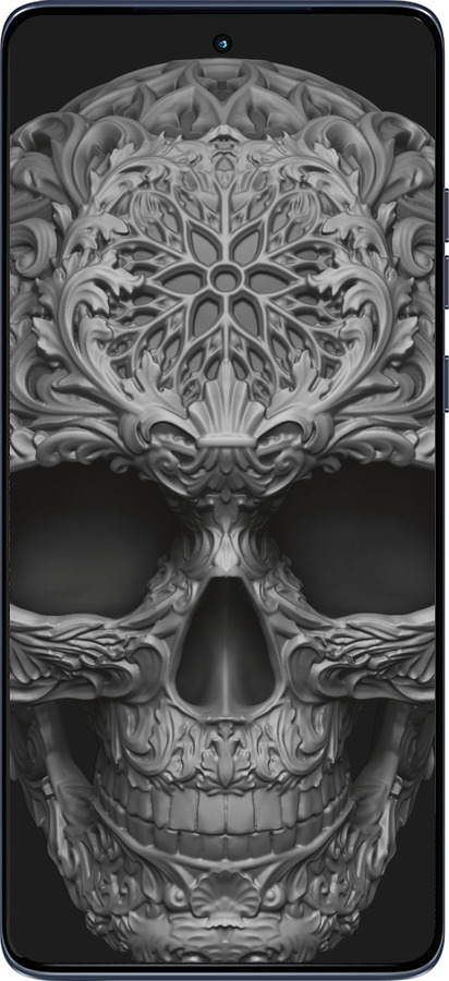 Силиконовый чехол skull-ornament для Motorola Edge 60 Fusion 5G - 4101u-4021 изображение 