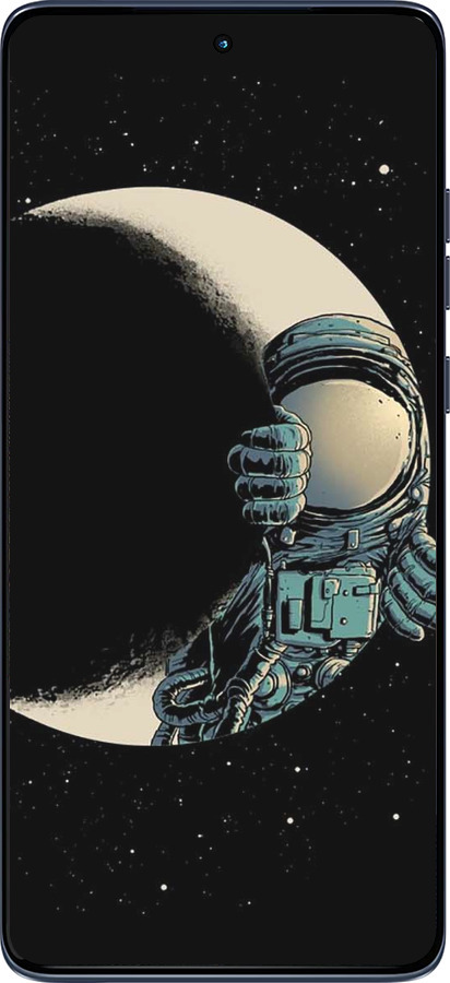 Силиконовый чехол Астронавт для Motorola Edge 60 Fusion 5G - 4134u-4021 изображение 