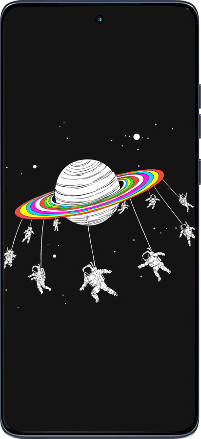 Силиконовый чехол Лунная карусель для Motorola Edge 60 Fusion 5G - 4136u-4021 изображение 