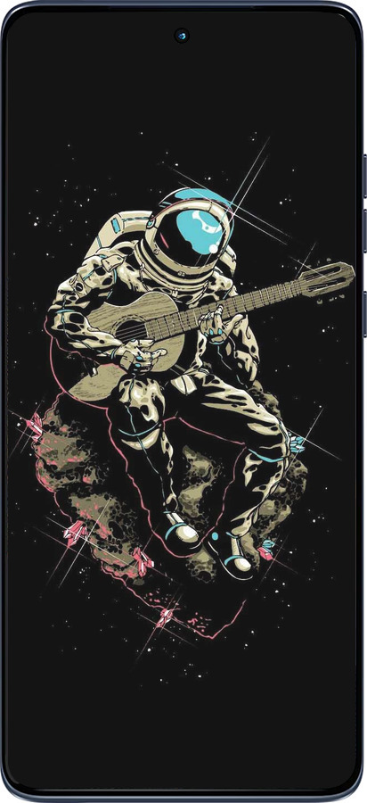 Силиконовый чехол Космонавт с гиратой для Motorola Edge 60 Fusion 5G - 4138u-4021 изображение 