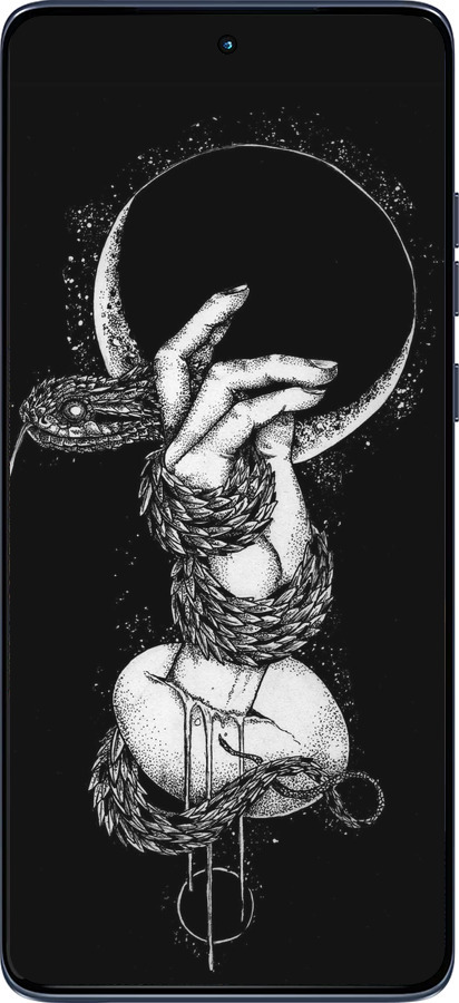 Силіконовий чехол Змія в руці для Motorola Edge 60 Fusion 5G - 4149u-4021 изображение 