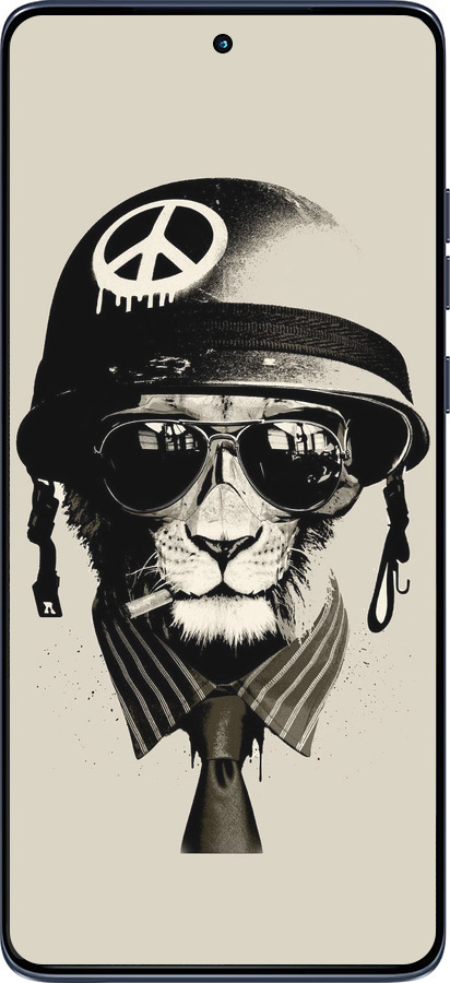 Силиконовый чехол tattoo soldier для Motorola Edge 60 Fusion 5G - 4165u-4021 изображение 