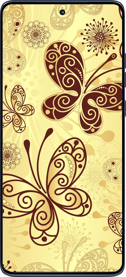 Силиконовый чехол Красивые бабочки для Motorola Edge 60 Fusion 5G - 4170u-4021 изображение 