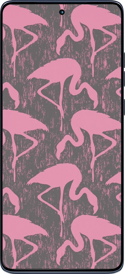 Силиконовый чехол Vintage-Flamingos для Motorola Edge 60 Fusion 5G - 4171u-4021 изображение 