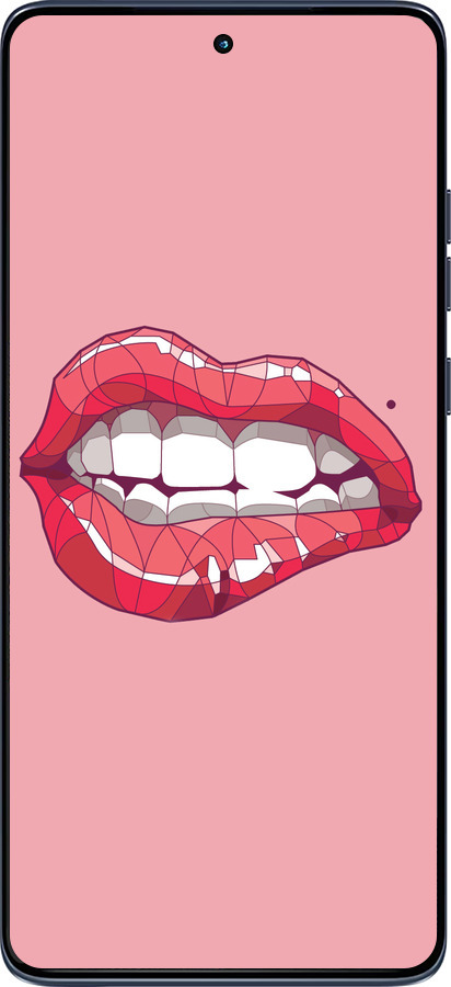 Силиконовый чехол Sexy lips для Motorola Edge 60 Fusion 5G - 4174u-4021 изображение 