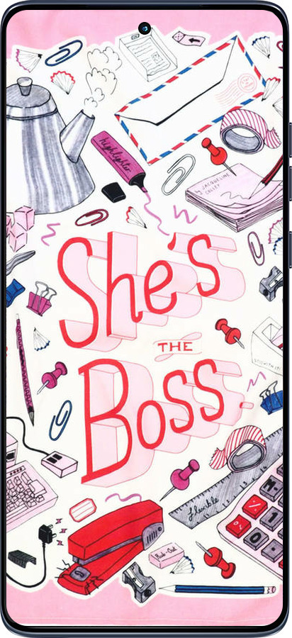 Силиконовый чехол she's the  boss для Motorola Edge 60 Fusion 5G - 4254u-4021 изображение 