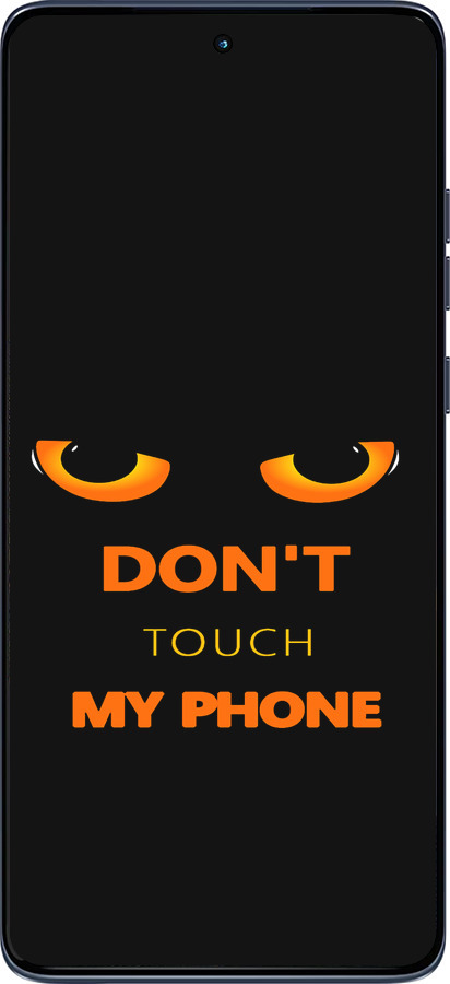 Силиконовый чехол Don't touch the phone для Motorola Edge 60 Fusion 5G - 4261u-4021 изображение 