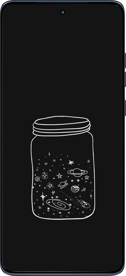 Силиконовый чехол Космос в банке для Motorola Edge 60 Fusion 5G - 4297u-4021 изображение 