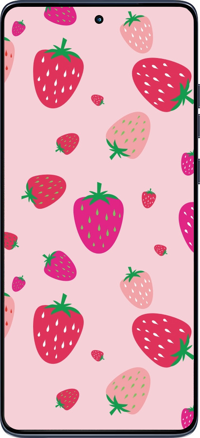 Силиконовый чехол Клубнички для Motorola Edge 60 Fusion 5G - 4332u-4021 изображение 