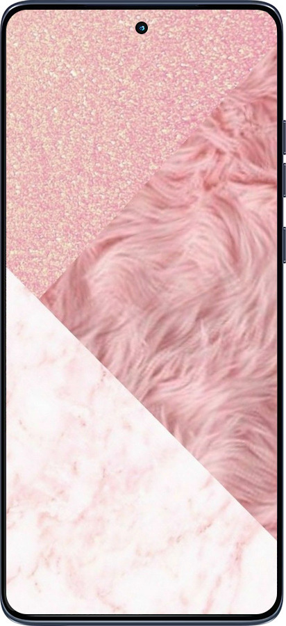 Силиконовый чехол Розовые текстуры для Motorola Edge 60 Fusion 5G - 4343u-4021 изображение 