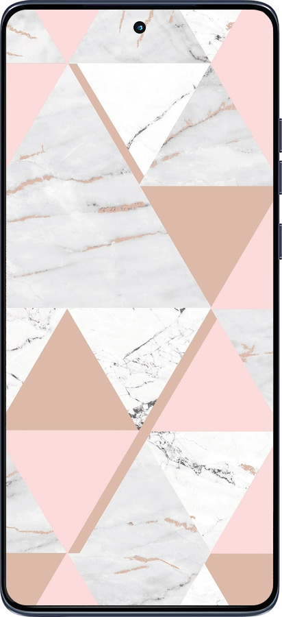 Силиконовый чехол Мраморная симметрия для Motorola Edge 60 Fusion 5G - 4344u-4021 изображение 