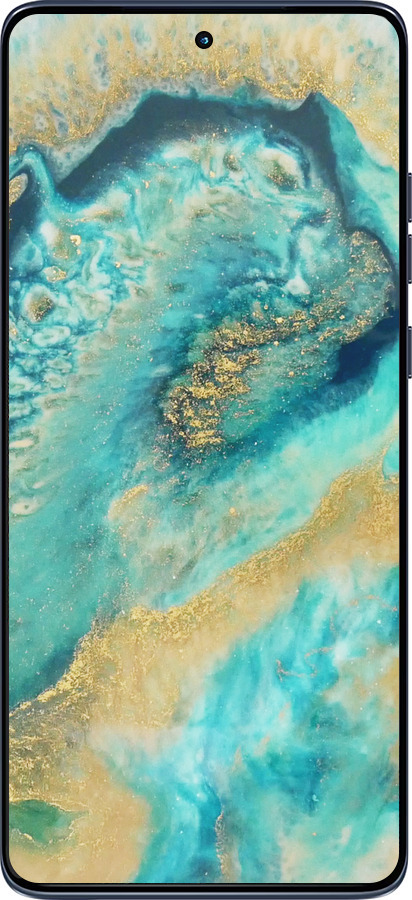 Силиконовый чехол Green marble для Motorola Edge 60 Fusion 5G - 4365u-4021 изображение 