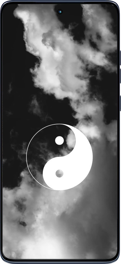 Силіконовий чехол Інь і янь для Motorola Edge 60 Fusion 5G - 4389u-4021 изображение 