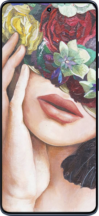 Силиконовый чехол Head Flower для Motorola Edge 60 Fusion 5G - 4460u-4021 изображение 