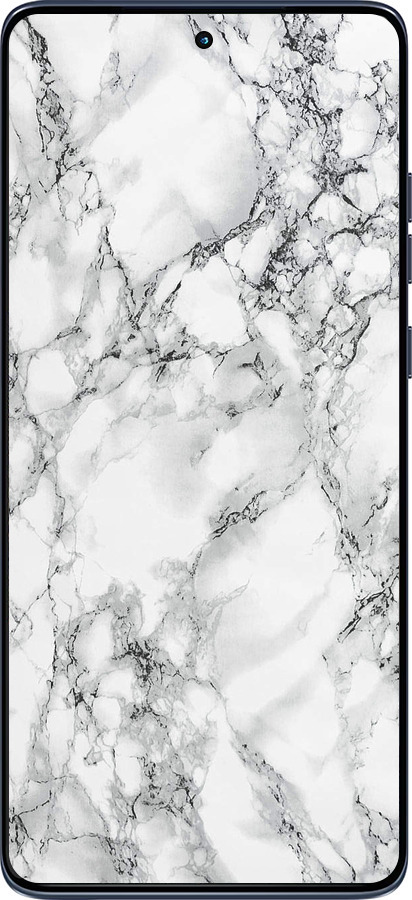 Силиконовый чехол Мрамор белый для Motorola Edge 60 Fusion 5G - 4480u-4021 изображение 
