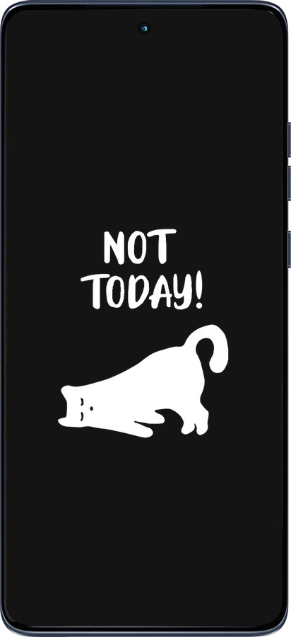 Силиконовый чехол Уставший кот для Motorola Edge 60 Fusion 5G - 4535u-4021 изображение 