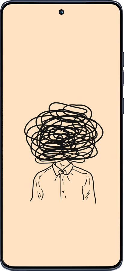 Силиконовый чехол Мысли для Motorola Edge 60 Fusion 5G - 4568u-4021 изображение 