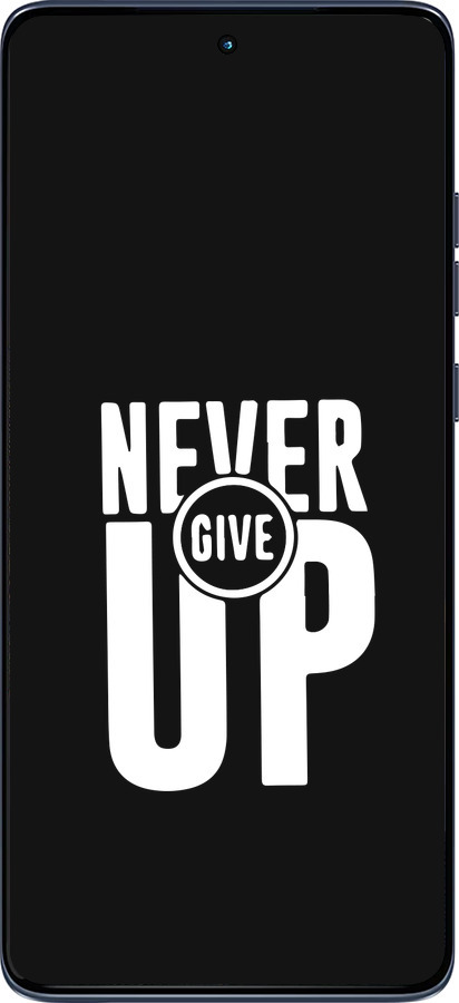 Силиконовый чехол Никогда не сдавайся для Motorola Edge 60 Fusion 5G - 4572u-4021 изображение 
