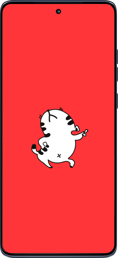 Силиконовый чехол Котик для Motorola Edge 60 Fusion 5G - 4577u-4021 изображение 