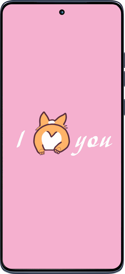 Силиконовый чехол Люблю1 для Motorola Edge 60 Fusion 5G - 4587u-4021 изображение 