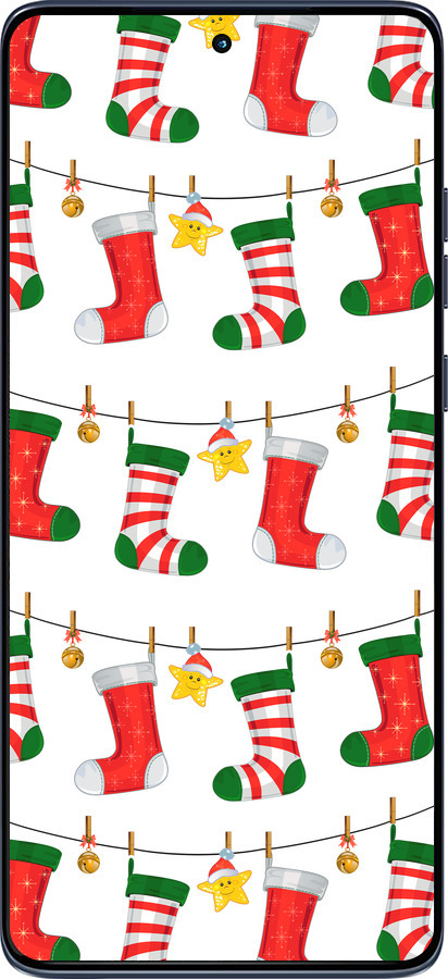 Силиконовый чехол Новогодний 9 для Motorola Edge 60 Fusion 5G - 4622u-4021 изображение 