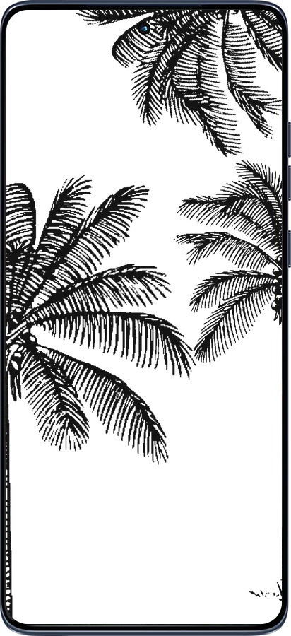 Силиконовый чехол Пальмы1 для Motorola Edge 60 Fusion 5G - 4634u-4021 изображение 