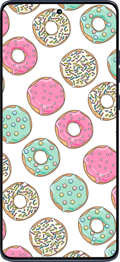 Силиконовый чехол Пончики 1 для Motorola Edge 60 Fusion 5G - 4657u-4021 изображение 