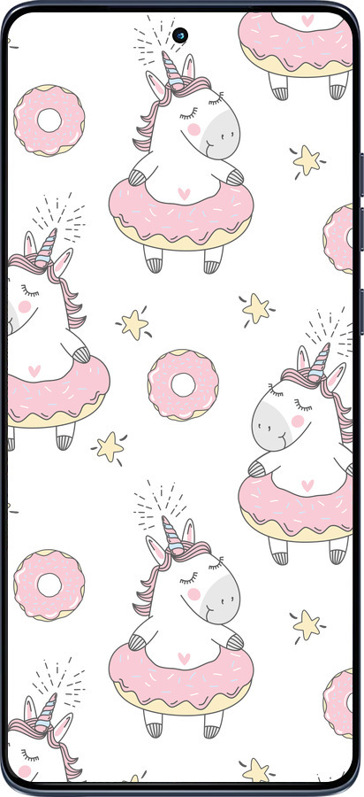 Силиконовый чехол Единорожки для Motorola Edge 60 Fusion 5G - 4659u-4021 изображение 