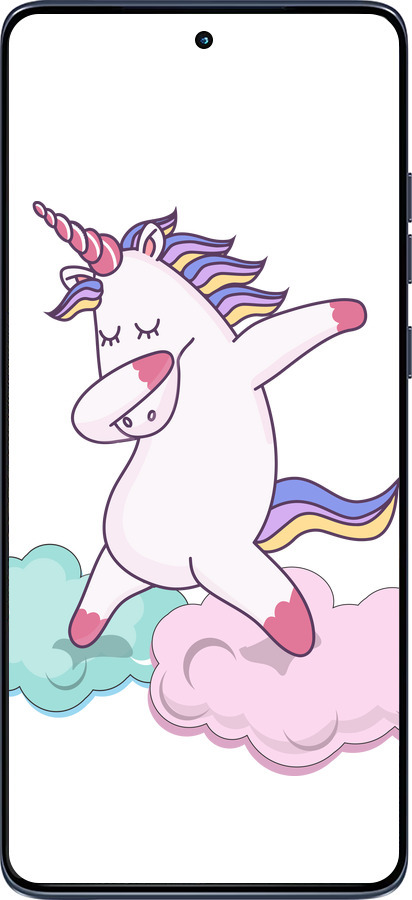 Силіконовий чехол Єдиноріг для Motorola Edge 60 Fusion 5G - 4702u-4021 изображение 