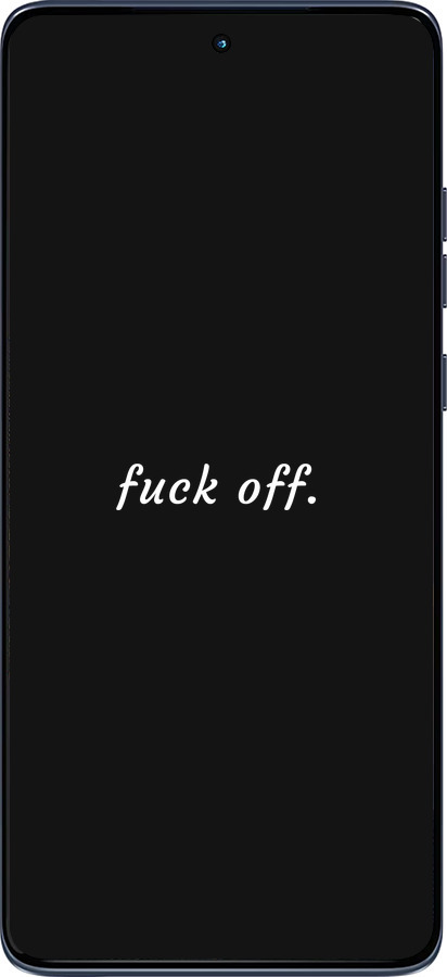 Силиконовый чехол Fuck off для Motorola Edge 60 Fusion 5G - 4731u-4021 изображение 