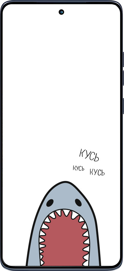 Силиконовый чехол Акула для Motorola Edge 60 Fusion 5G - 4870u-4021 изображение 