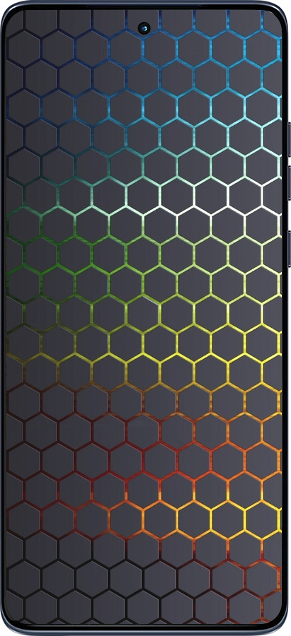 Силиконовый чехол Переливающиеся соты для Motorola Edge 60 Fusion 5G - 498u-4021 изображение 