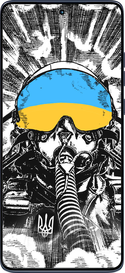 Силиконовый чехол Призрак Киева v3 для Motorola Edge 60 Fusion 5G - 5307u-4021 изображение 