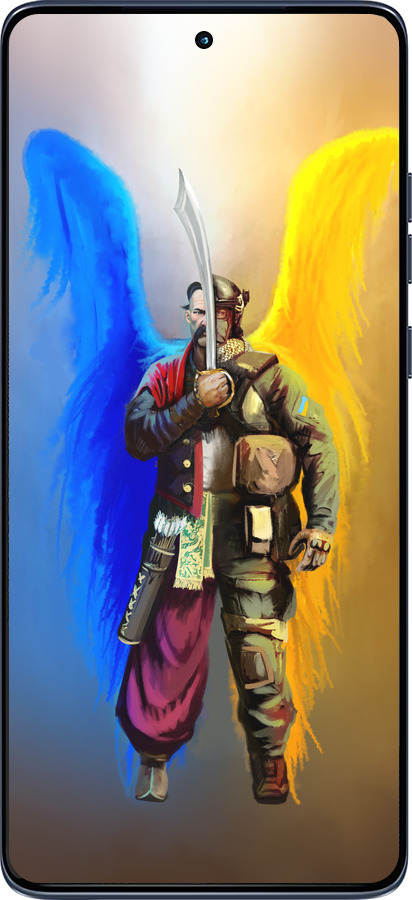 Силіконовий чехол Воїн Ангел  для Motorola Edge 60 Fusion 5G - 5317u-4021 изображение 