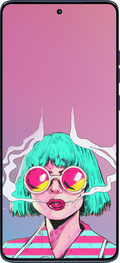 Силиконовый чехол Поп арт девушка для Motorola Edge 60 Fusion 5G - 5378u-4021 изображение 