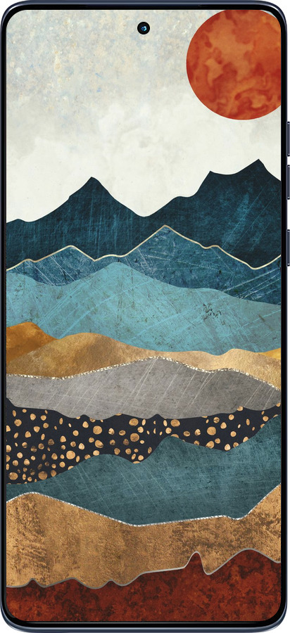 Силиконовый чехол Закат горы для Motorola Edge 60 Fusion 5G - 5434u-4021 изображение 