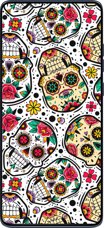 Силиконовый чехол Черепа для Motorola Edge 60 Fusion 5G - 5471u-4021 изображение 