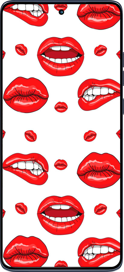 Силиконовый чехол Губы v3 для Motorola Edge 60 Fusion 5G - 5477u-4021 изображение 