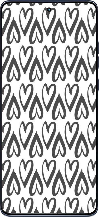 Силиконовый чехол Сердца v2 для Motorola Edge 60 Fusion 5G - 5497u-4021 изображение 
