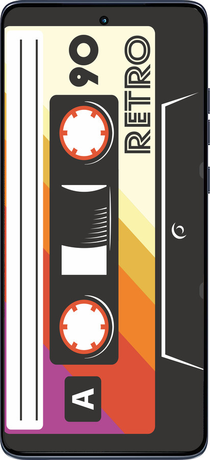 Силиконовый чехол Кассета с90 v4 для Motorola Edge 60 Fusion 5G - 5532u-4021 изображение 