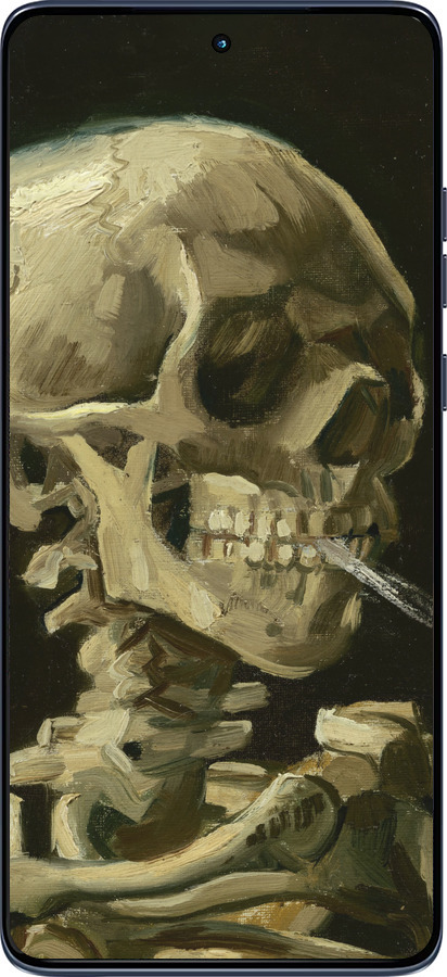 Силіконовий чехол Вінсент Ван Гог. Череп для Motorola Edge 60 Fusion 5G - 5544u-4021 изображение 