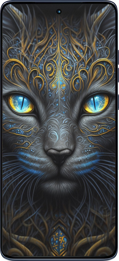 Силиконовый чехол Кошка для Motorola Edge 60 Fusion 5G - 5548u-4021 изображение 