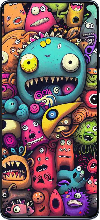 Силиконовый чехол Cмешные монстры для Motorola Edge 60 Fusion 5G - 5549u-4021 изображение 