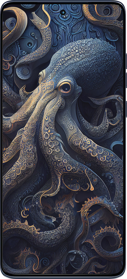 Силиконовый чехол Осьминог для Motorola Edge 60 Fusion 5G - 5551u-4021 изображение 