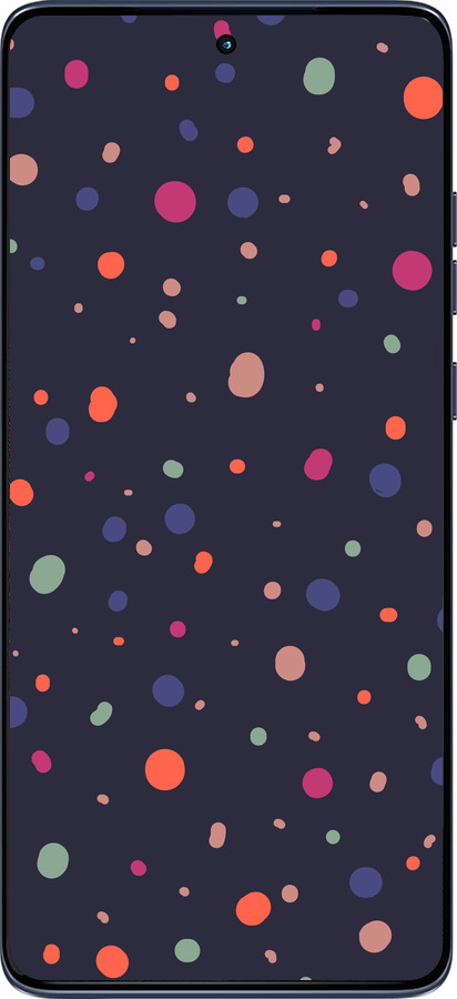 Силиконовый чехол Горошек v2 для Motorola Edge 60 Fusion 5G - 5599u-4021 изображение 