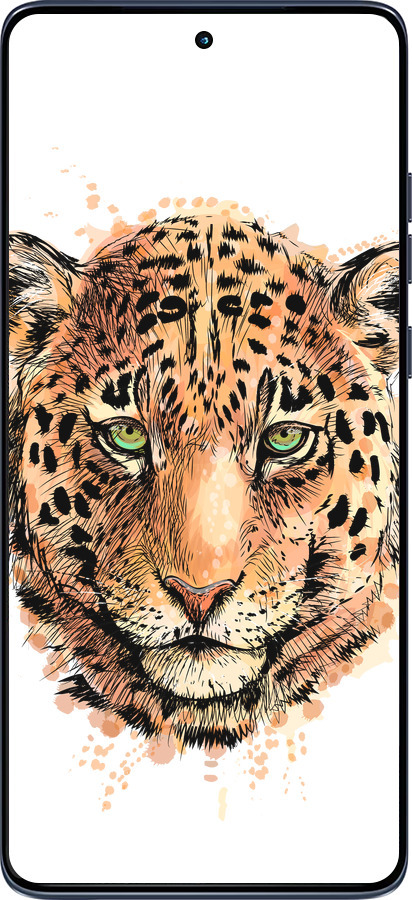 Силиконовый чехол Леопард v2 для Motorola Edge 60 Fusion 5G - 5606u-4021 изображение 