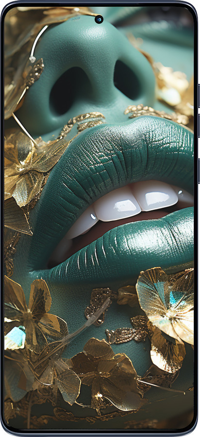 Силіконовий чехол Губи 2 для Motorola Edge 60 Fusion 5G - 5667u-4021 изображение 