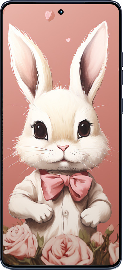 Силиконовый чехол Зайчик для Motorola Edge 60 Fusion 5G - 5669u-4021 изображение 